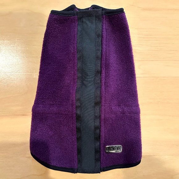 Dickens Closet Purple Fleece Toggle Adjustable Dog Coat Small - Picture 2 of 9